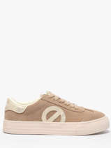 Sneakers Uit Leder No name Beige women ACEZ0404